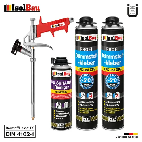Dämmstoffkleber EPS XPS Klebeschaum Set von IsolBau