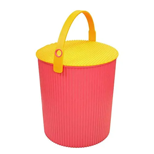 Hachiman Omnioutil Aufbewahrungsbehälter, groß, Pink/Orange - Geräumiger Aufbewahrungsbehälter mit 20 l Fassungsvermögen, ideal für die ordentliche Aufbewahrung von Gegenständen. Hergestellt aus robustem Polypropylen, leicht zu reinigen.