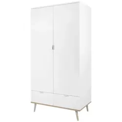 Kleiderschrank Gallese, weiß, 90x180 cm