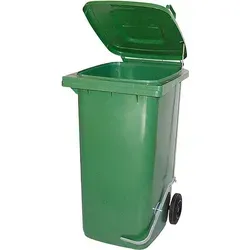 BRB-Lagertechnik 240 Liter Mülleimer mit Fußpedal - Effiziente Abfallentsorgung mit dem 240 Liter Müllbehälter. Witterungsbeständig, langlebig und mit hygienischem Fußpedal für bequeme Bedienung ausgestattet. Ideal für verschiedene Abfälle, robust und leicht zu bewegen.
