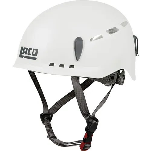 LACD Protector 2.0 Kletterhelm white - Kletterhelm aus Hartschale für sicheren Schutz und hohen Tragekomfort. Ideal für Klettern, Bergsteigen und Hochseilgärten mit verstellbarem System für Kopfumfang 53-61 cm.
