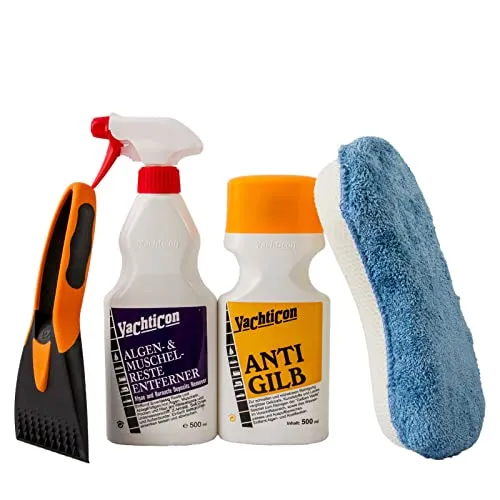 Reinigungsset für Boote Außenreinigung Yachticon Anti Gilb Algenentferner Kit