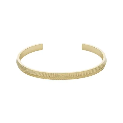 Fossil Harlow Armband für Frauen - Elegantes Gold-Edelstahl-Armband, Länge 175mm und Breite 5.2mm, perfektes Accessoire für jeden Anlass.