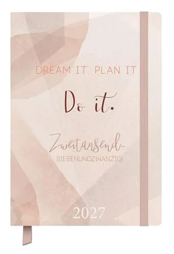 Terminkalender Jahresbegleiter Plan it 2027: Terminplaner 13 x 18,5 cm I Kalendarium in Deutsch I Platz für Notizen und Lesezeichenband