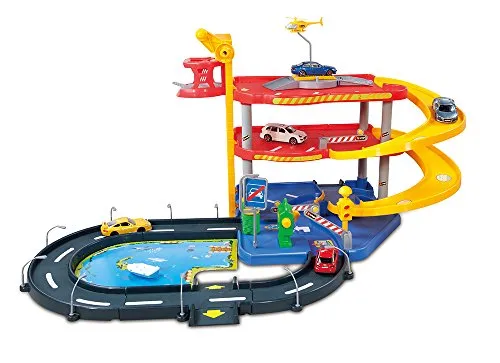 Bburago 18-30025 Parkgarage Spielset - Parkhäuser & Tankstellen - Kreatives Spielset für Kinder ab 3 Jahren, fördert die Fantasie und motorischen Fähigkeiten.
