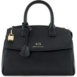 Armani Exchange Women's Jane Tote Bag - Damen-Henkeltaschen aus recyceltem Material, mit praktischem Zip-Verschluss und stylishem Frontlogo für umweltbewusste Fashionistas.