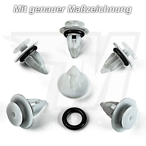 10x Seiten-, Zierleisten Befestigungs Clips für BMW MINI Cooper | 51777171002