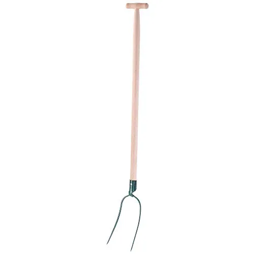 KADAX Heugabel - Hochwertige Gartengabel mit Holzstiel - Gartengabel aus robustem Stahl mit T-Griff, ideal zum Aufheben von Heu und Gartenabfällen. Ergonomisches Design für komfortable Nutzung und natürliche Körperhaltung.