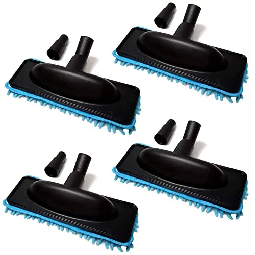 4er Set Staubsauger Universal Bodendüse mit Mikrofaser Wischmop Wasserstaubsauger Wischdüse Hartbodendüse Universell Bodenwischer Düse