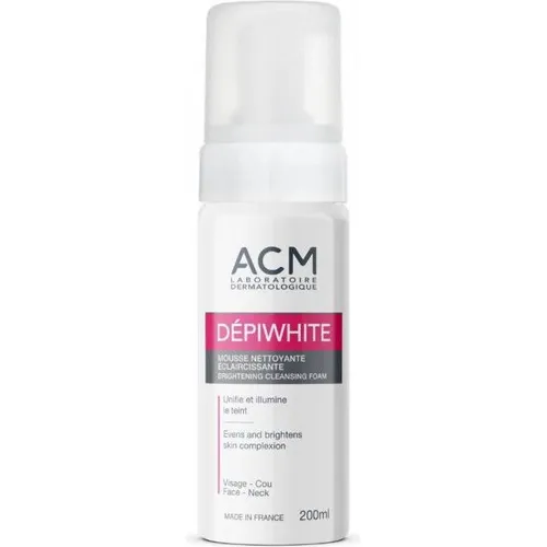 Laboratoire ACM Dépiwhite Aufhellender Reinigungsschaum 200 ml - Sanfter Gesichtsreiniger für strahlende Haut, entfernt Unreinheiten und sorgt für ein frisches Hautgefühl.