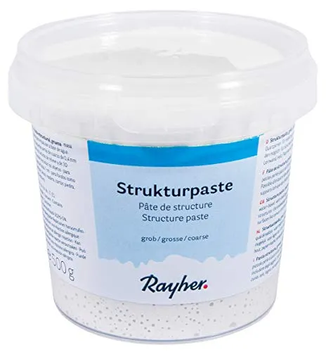 Rayher 38239000 Strukturpaste, grob, Dose 500g