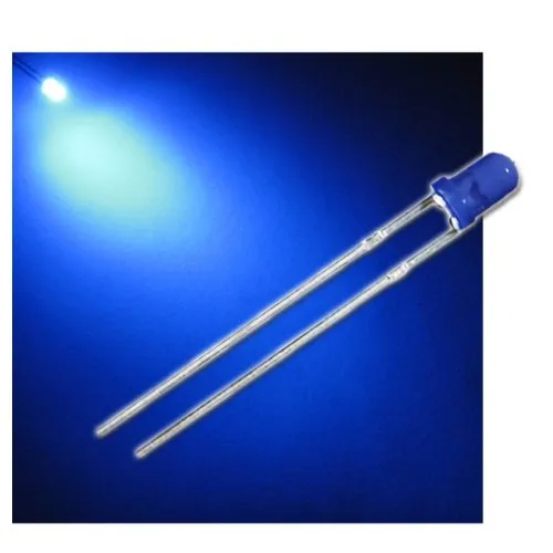 world-trading-net - 25 LEDs 3mm diffus blau Typ WTN-3-2500b, Leuchtdiode, bedrahtet, Diode Leuchtend, als Bauteil