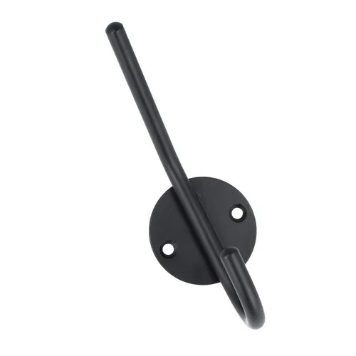 Moderne Kleiderhaken Industrial Style Schwarz matt Garderobehaken Huthaken 145mm