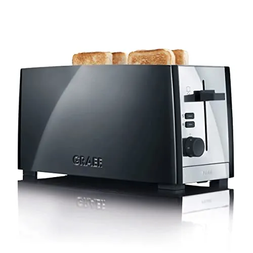 GRAEF TO 102 Toaster - Hochwertiger Toaster mit 7 Bräunungsstufen für perfektes Toasten, ideal für jeden Frühstückstisch.