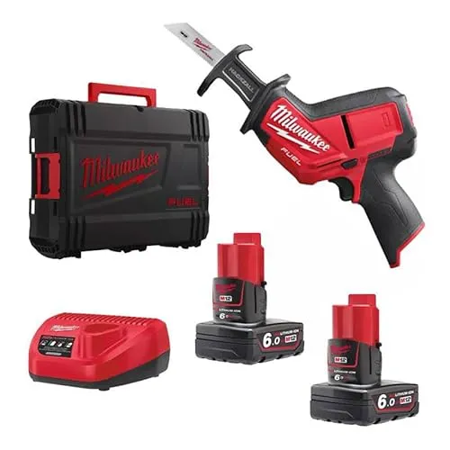 Milwaukee 4933451511 – M 12 chz-602 C Säbelsäge 12 V Fuel 6,0 Ah Lithium FIXTEC