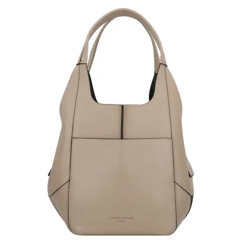 Liebeskind Berlin Henkeltasche - Mittelgroße Tragetasche aus hochwertigem 100% Leder in elegantem Beige, ideal für stilbewusste Frauen und vielseitige Anlässe.
