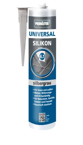 Primaster Universal Silikon 4 in1 silbergrau 300 ml