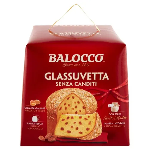 Balocco Panettone Glassuvetta Canditi Törtchen 750g
