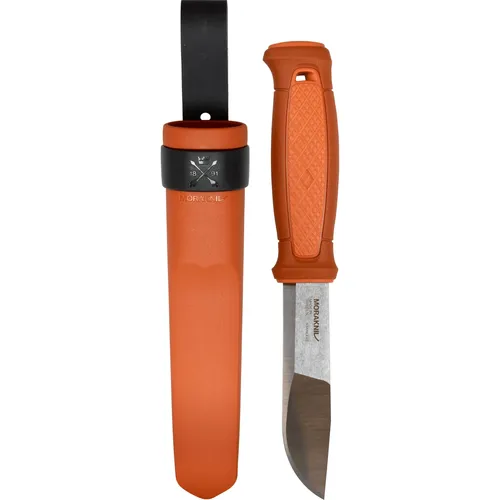 Morakniv Gürtelmesser KANSBOL BURNT ORANGE, Sandvik-Stahl, 12C27, rostfrei, TPE-Kunststoffgriff, Kö (10.90 cm) (13505)