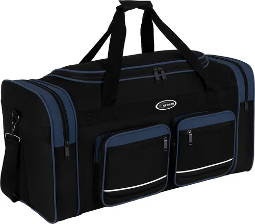 EAAKIE Sporttasche 60L - Blau - Große Reise- und Fitnesstasche mit 60 Litern Volumen, wasserabweisend und ideal für Freizeit, Schule oder Reisen. Verstellbarer Trageriemen für maximalen Komfort.