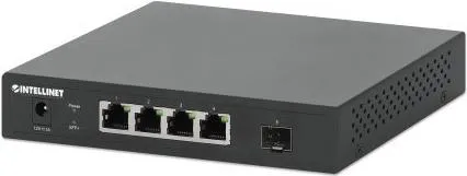 Intellinet 562058 Netzwerk Switch RJ45/SFP 2.5 GBit/s - Next-Gen 2,5 Gbit Desktop Switch für hohe Bandbreite, ideal für Wi-Fi 6 Access Points und mehr. Mit 4x 2,5G Ports und 10G SFP+ Uplink für maximale Datenübertragung.