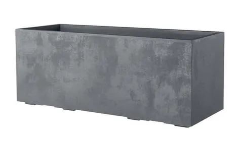 Deroma MILLENNIUM Kasten 99 x 39 x 38 (hellgrau) - Garten-Zubehör, stilvoller und robuster Kasten für Pflanzen, ideal für moderne Gärten und Balkone