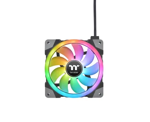 Thermaltake SWAFAN EX12 RGB - 120mm Gehäuselüfter im 3er Pack, verbesserte Performance und individuelles Design durch wechselbare Lüfterblätter