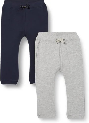 Paar GUPPY BABY Jogginghose Hose Sweethose Grau/Dunkelblau, 68 cm,4-6 Monate 2