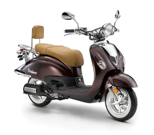 LuXXon Cruiser Motorroller 50ccm, 45 km/h – Retro-Chopper