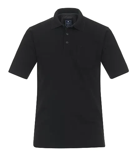 Redmond Polo-Shirt Uni 91 schwarz S - Poloshirt für Herren aus hochwertigem Baumwollmix, mit klassischem Design und angenehmem Tragekomfort für den ganzen Tag.
