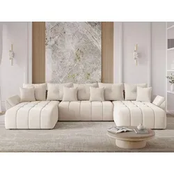 GrainGold Ecksofa U-Form Decor U mit Schlaffunktion von GrainGold