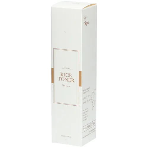 I'm from Rice Toner 150 ml - Feuchtigkeitsspendend und Straffend - Gesichtsreinigung, 150 ml, verfeinernder Toner für Damen, spendet intensive Feuchtigkeit und bereitet die Haut optimal auf die Pflege vor.