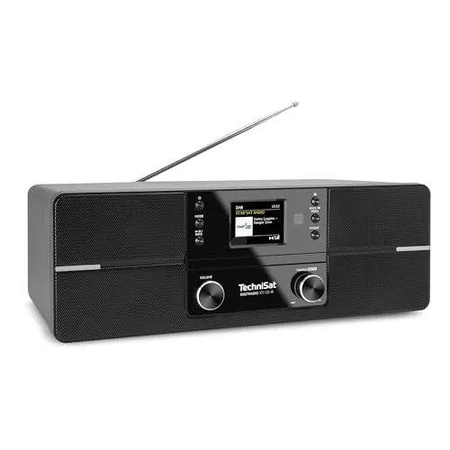 TechniSat DIGITRADIO 371 CD IR - Vielseitiges Stereo Internetradio - Radios mit DAB+, UKW, CD-Player und WLAN bieten rauschfreien Klang und vielseitige Musikquellen. Perfekt für jeden Raum!