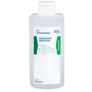 Dr.Schumacher Desinfektionsmittel DescoseptSensitv, alkoholisch, Flächendesinfektion, Flasche 500ml