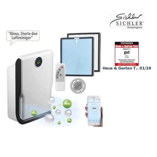 Produktbild Sichler 6-Stufen-Luftreiniger mit UV, Ionisator, WLAN, inkl. HEPA13 Filter