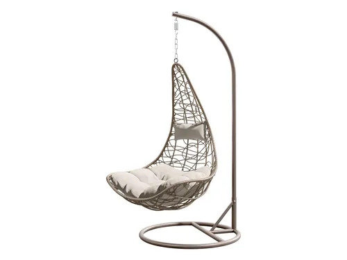 MIRJAN24 Hängesessel Boho mit Gestell und Kissen-Set - Stylischer Hängesessel Boho mit stabilem Stahlskelett, ideal für Terrasse oder Garten. Wetterfeste Kissen und einfache Montage sorgen für höchsten Komfort. Maximale Traglast: 110 kg.