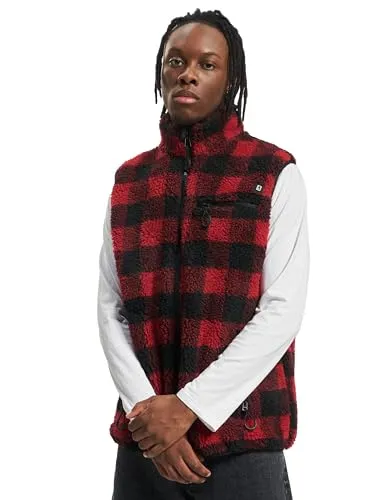 Brandit Teddyfleece Vest, Farbe: red/black, Größe: 5XL