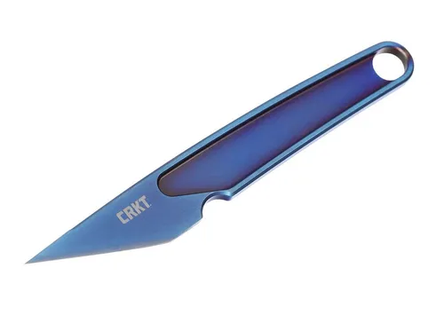 CRKT HangTi Blue Taschenmesser - Das CRKT HangTi Blue ist ein ultrakompaktes Taschenmesser aus eloxiertem Titan. Ideal für präzise Schneidarbeiten, lässt es sich vielseitig tragen – um den Hals, in der Tasche oder am Rucksack. Perfekt für den täglichen Einsatz!