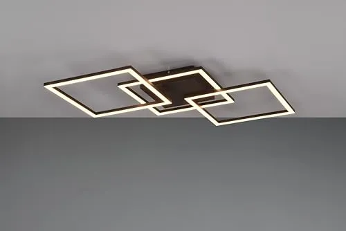 lightling LED Deckenlampe Travis, schwenkbar, Wand- und Deckenmontage, 3000 Kelvin, Höhe 7 cm, Breite 74 cm, Metall, schwarz matt