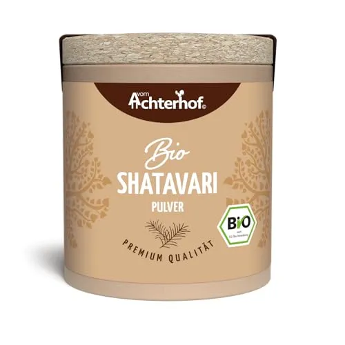 Shatavari Pulver Bio 50g | feines Shatavaripulver in Bio-Qualität | Klassiker aus dem Ayurveda | 100% naturrein | Ideal als Zugabe in Smoothies, Säften, Shakes & Co. | vom Achterhof