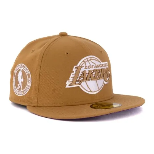 New Era Cap 59FIFTY Herren Basecap NBA Limited Edition (Los Angeles Lakers, Hellbraun, 7 1/2)