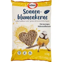 elles Sonnenblumenkerne geschält 1kg - Vogelfutter – Schalenfreies, nährstoffreiches Futter für Wildvögel, ideal für saubere Futterplätze und hohe Energiedichte, perfekt für die ganzjährige Fütterung.