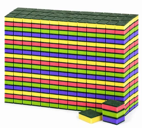 BAYLI Scheuerschwamm 224er Set – Bunte Küchenschwämme für starke Reinigung - 224er Set Küchenschwämme in bunten Farben – ideal für gründliche Reinigung in Küche und Gewerbe. Extra starkes Scheuervlies für langlebige Leistung bei hartnäckigem Schmutz auf robusten Oberflächen.