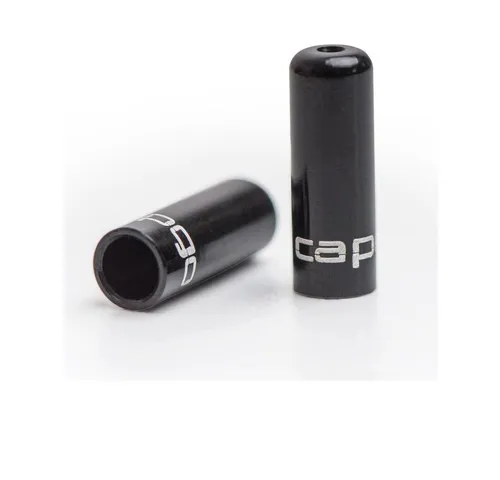 Capgo Schaltzug capgo OL Endkappenset Schaltaußenhülle Alu Schwarz - Ø 4 mm, 10 Stück