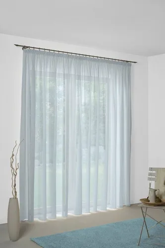 Wirth Vorhang Sunday - Halbtransparenter Einzelschal mit Multifunktionsband - Fertiggardinen in Leinenoptik, ideal kombinierbar mit 12 Farben. Individuell nach Maß und in verschiedenen Aufhängungen erhältlich für Ihre perfekte Raumgestaltung.