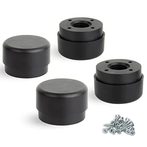 F!XBL Möbelfüße verstellbar Füße für Möbel Ø 55 mm Möbelerhöhung 23-35 mm hoch 4