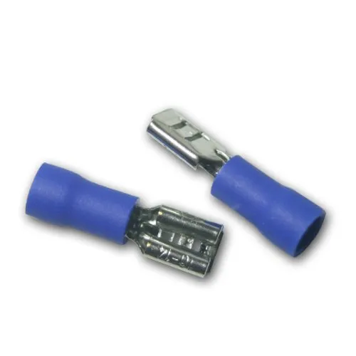 world-trading-net - 20x Flachsteckhülse Blau 4,8x0,5mm / 1,5-2,5mm²