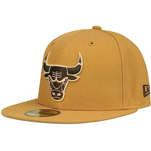 New Era 59Fifty Cap - NBA Chicago Bulls tan braun - 7 1/8