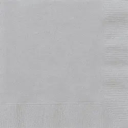 kleine Servietten silber 25 x 25 cm 20 in silber von Unique