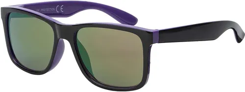 Jungen Mädchen Kinder Sonnen Brille Designer Modern Cool Abgefahren 30547 Lila-Schwarz